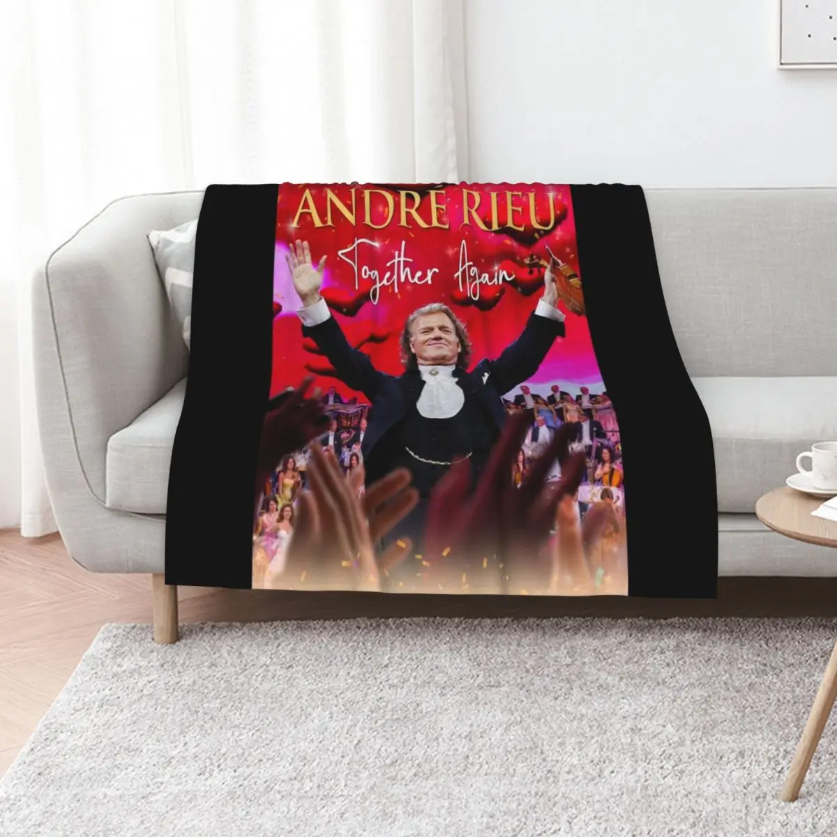 again 3 warroe andre together rieu Throw Blanket Sofas For Decorative Sofa Vintage Retros manga Blankets