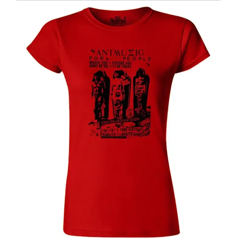 Womens Adam And The Ants Ant Music Gig Inspired Punk T Shirt Pistols Ruts