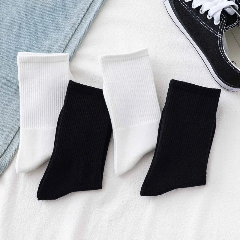 5 Pairs/Lot Socks Men Socks Cotton Breathable Long Business Harajuku Socks Solid Gentleman Sox Sokken Outdoor Sports Socks