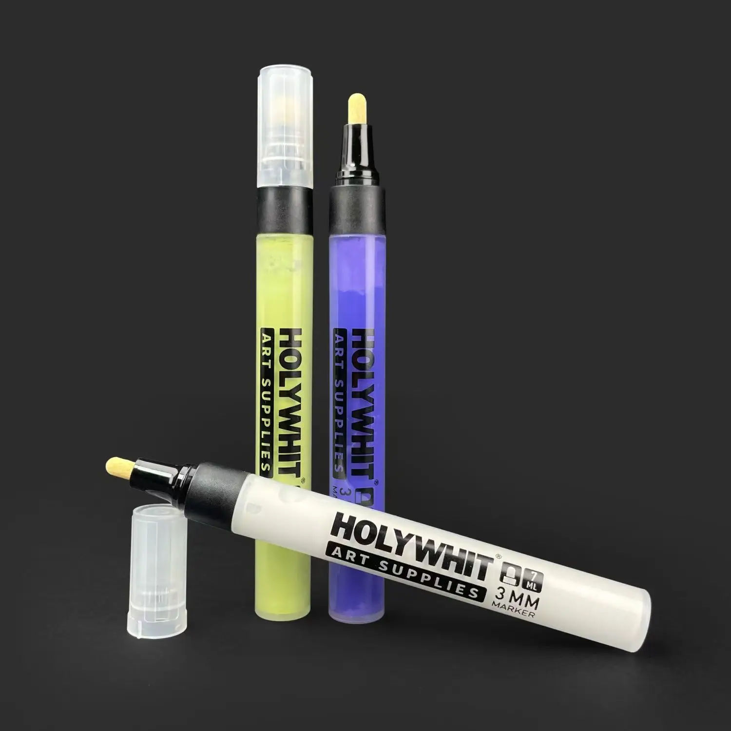 3MM Graffiti Paint Pen Marker Signature Pen 7ml Round Headed  Oil-based Waterproof Marker Pen Added Ink Tire Pen Quick Dryiny