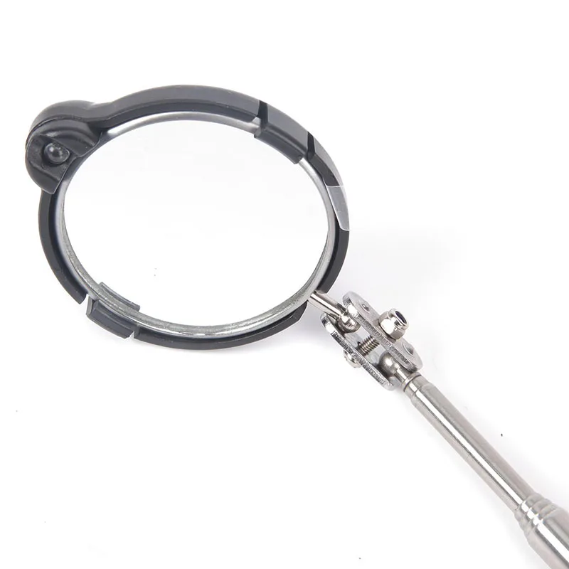 1pcs 760mm Adjustable Repair Vehicle Chassis Telescopic Inspection Mirror with LED Light 82mm