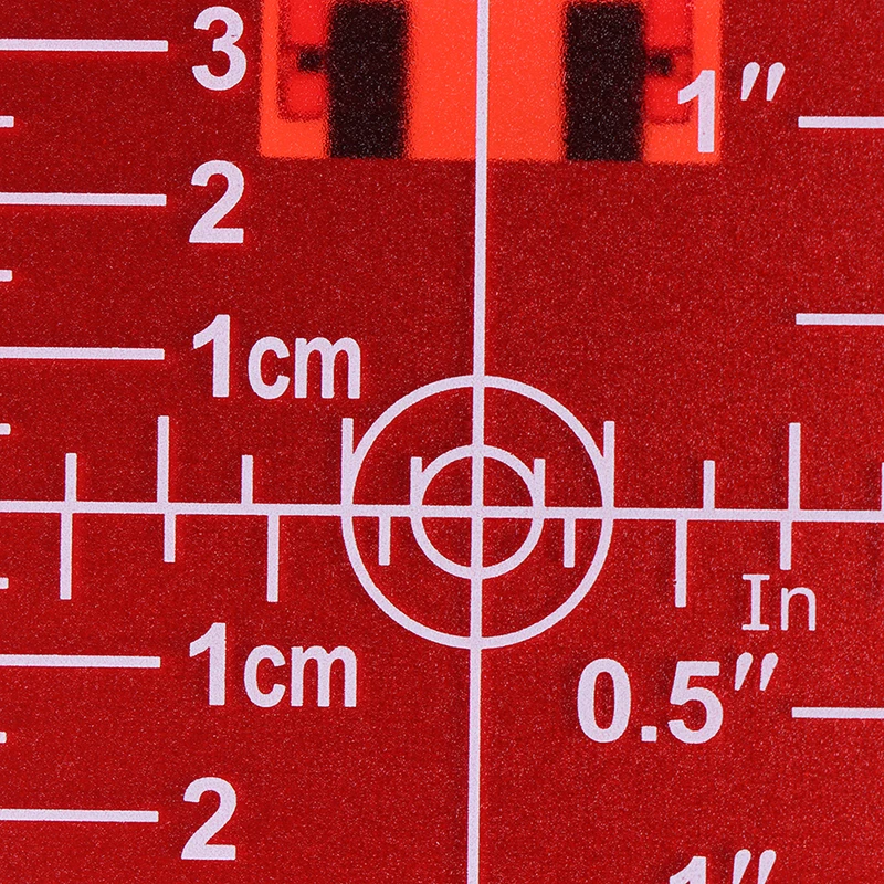 1 SZTUK cal / cm Magnetyczna płytka do celowania laserowego do zielonego / czerwonego brzeszczotu do krojenia żywicy laserowej