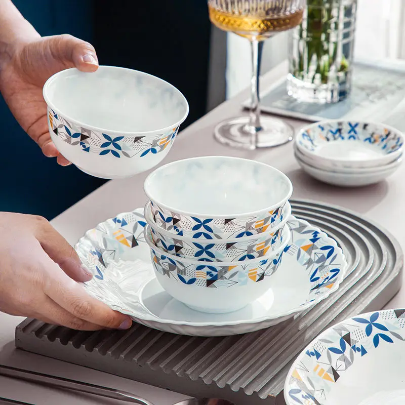 elegant-glass-ceramic-bowl-plate-set-heat-resistant-floral-edged-dining-utensils-european-style-home-decor-kitchen-supplies