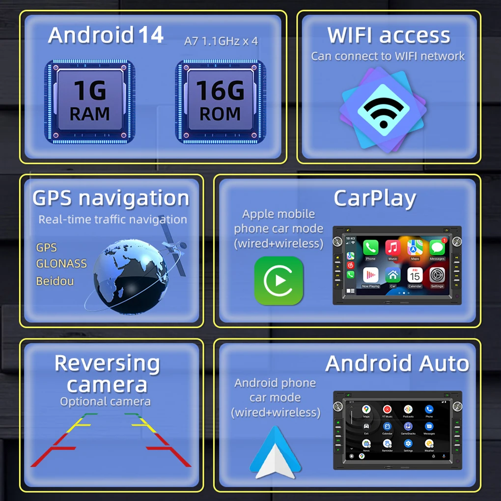 Black Experience Next-Level Driving With G-PS Navigation And WiFi Car Radio G-PS-Navigation