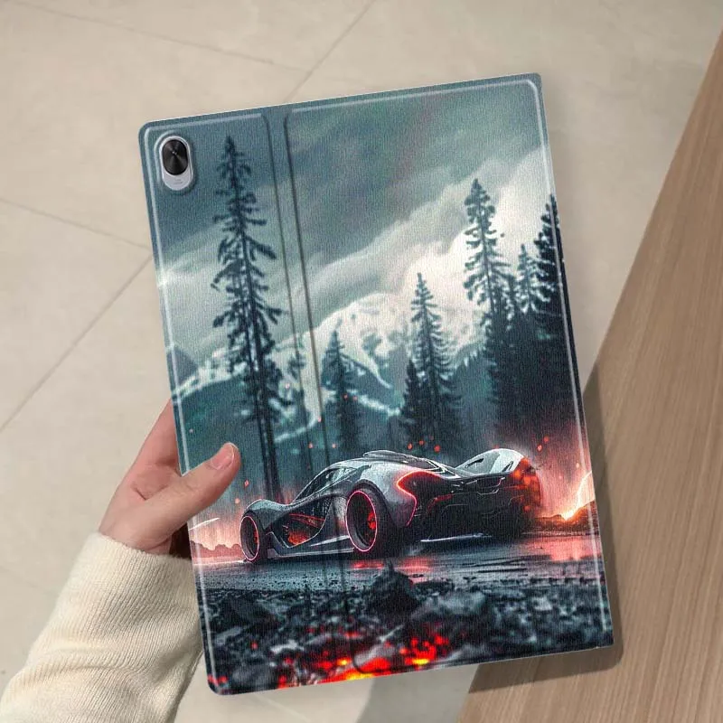 Lava Road Racing Car For Huawei MediaPad 11 M5 M6 ES Pro M5Lite Honor Pad V7 V8 X7 X8 X9 GT Pro Tab Tablet Case Soft