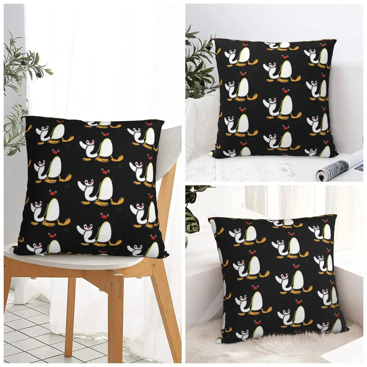 

Pingus Cute Pillow Case Cushion Cover Soft Graphic Pillow Cover Fashion Pillowcases For Wedding Party Home Decor