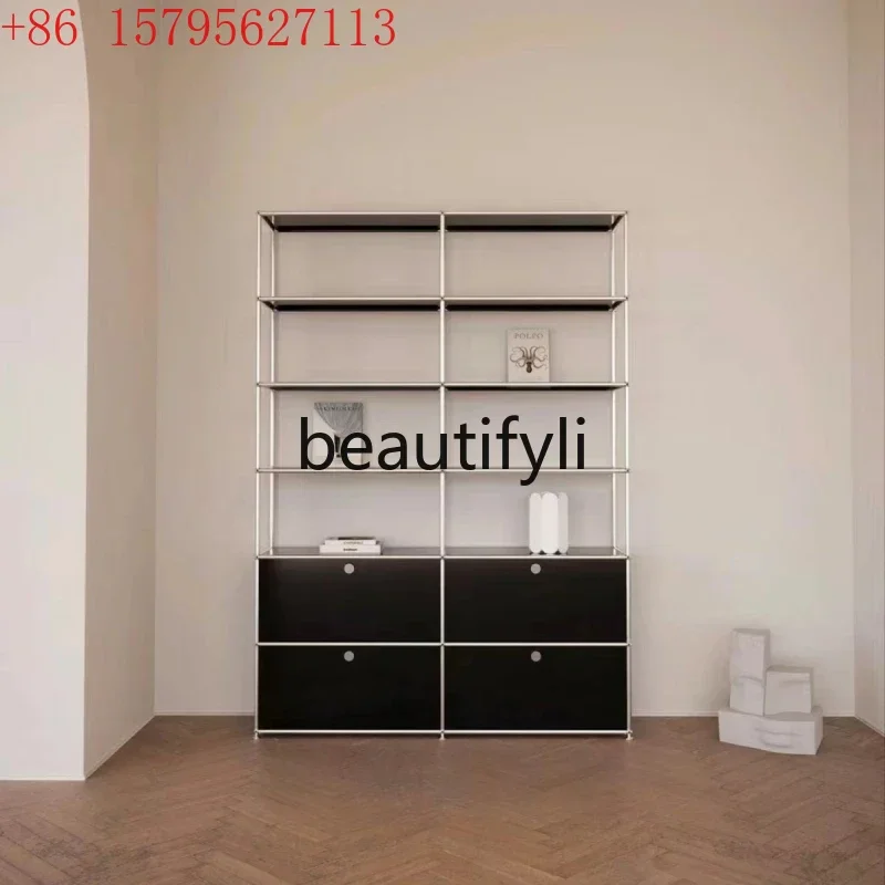 

Medieval module USM chest side cabinet stainless steel simple custom display side cabinet CQY
