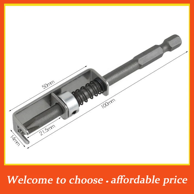 1PC new Spring-Loaded Screw Holder Bit Wear Resist Anti-Drop Screwdriver Bit Universal Screw RetainingFor Electricians Mechanics