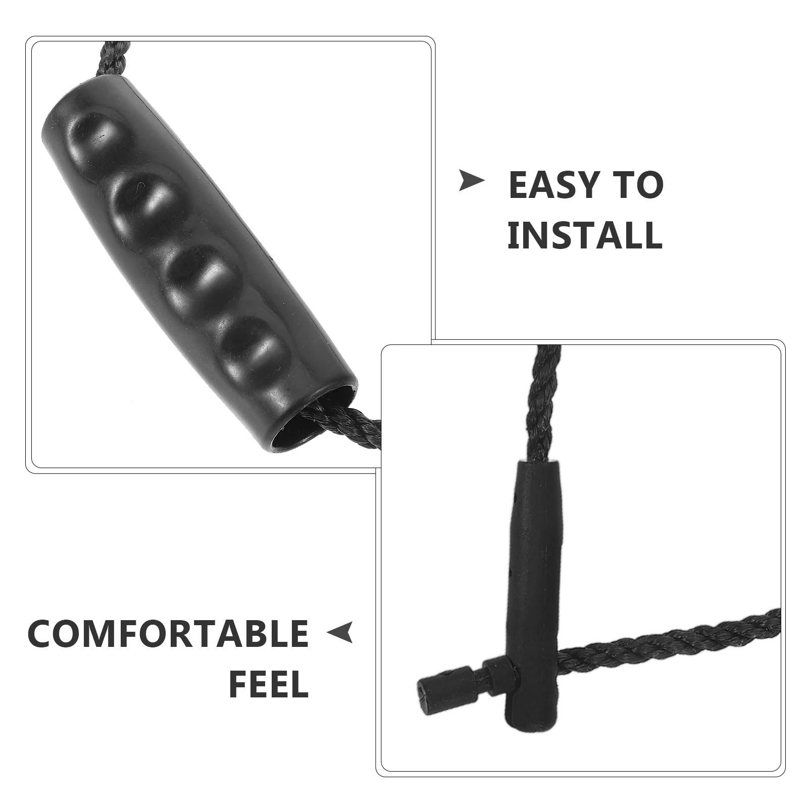 

2pcs Rope Handle Replacement Pail Wear-Resistant Diy Rope Handle Compact Ergonomic Household Pail Grip Replacement Bucket