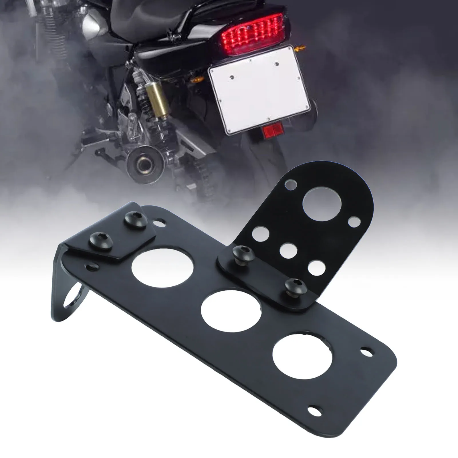 

Боковой кронштейн номерного знака, железная конструкция, рамка номерного знака в стиле ретро для мотоцикла