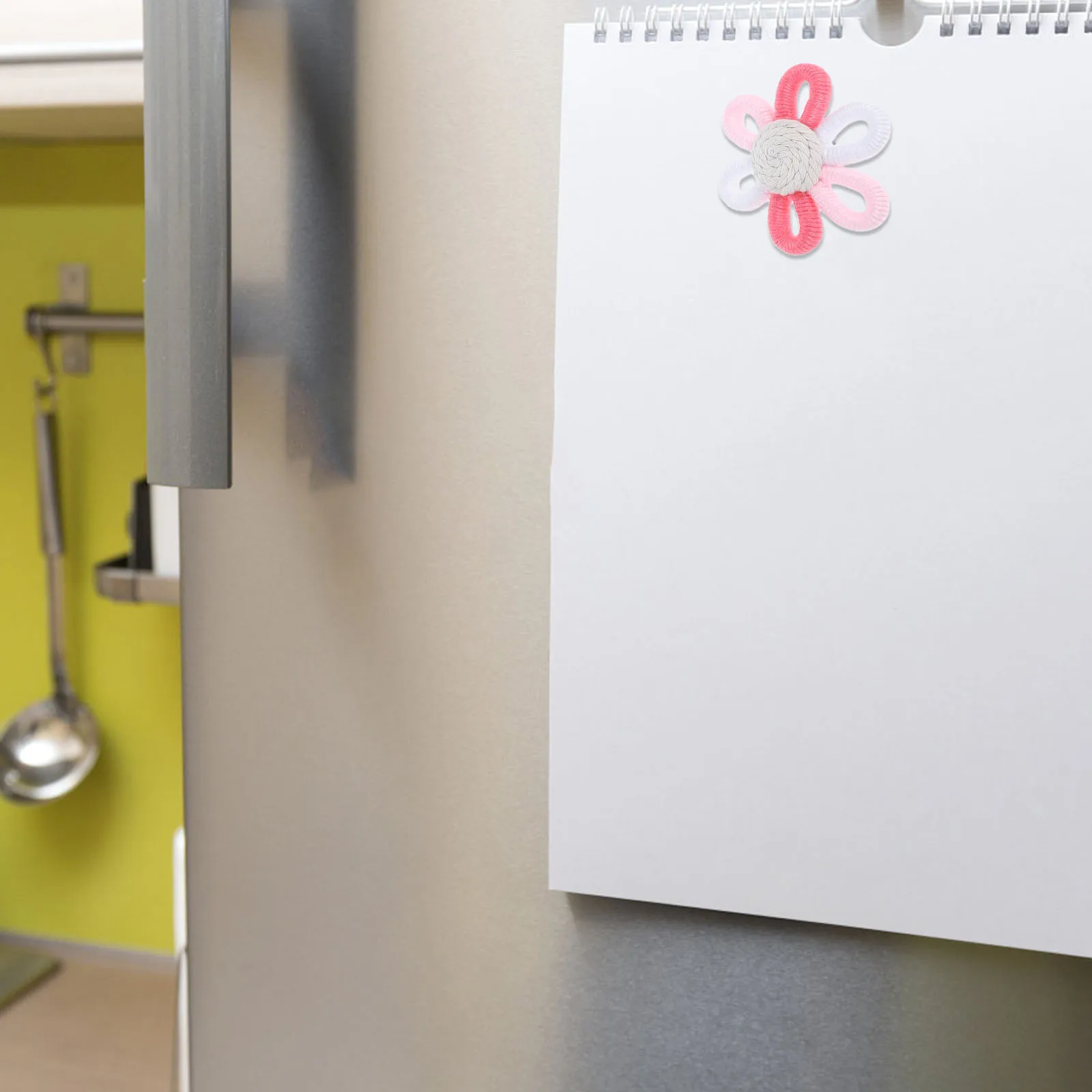 

3Pcs Cute Refrigerator Magnets Rainbow Flower 3D Magnetic Decorative Stickers Practical Home Kitchen Accessory