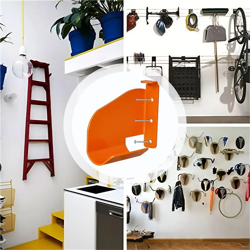 Держатель бензопилы Держатель бензопилы для гаража из нержавеющей стали Промышленное решение для хранения вещей для гаража, сада, двора, трактора