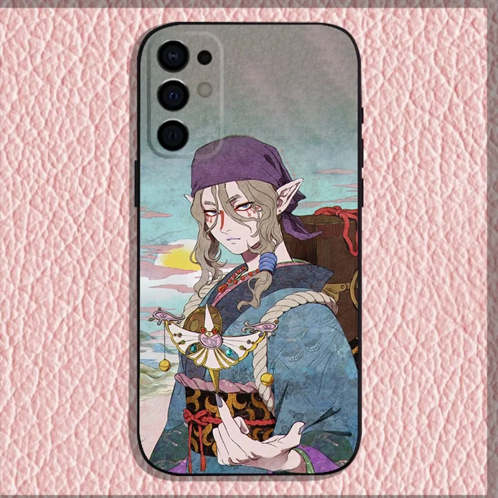 Mononoke Medicine seller Kusuriuri Phone Case For Samsung S25,24,21,22,23,30,Ultra,20,Plus,Fe,Lite,Note,10,9,5G Black Soft Shell