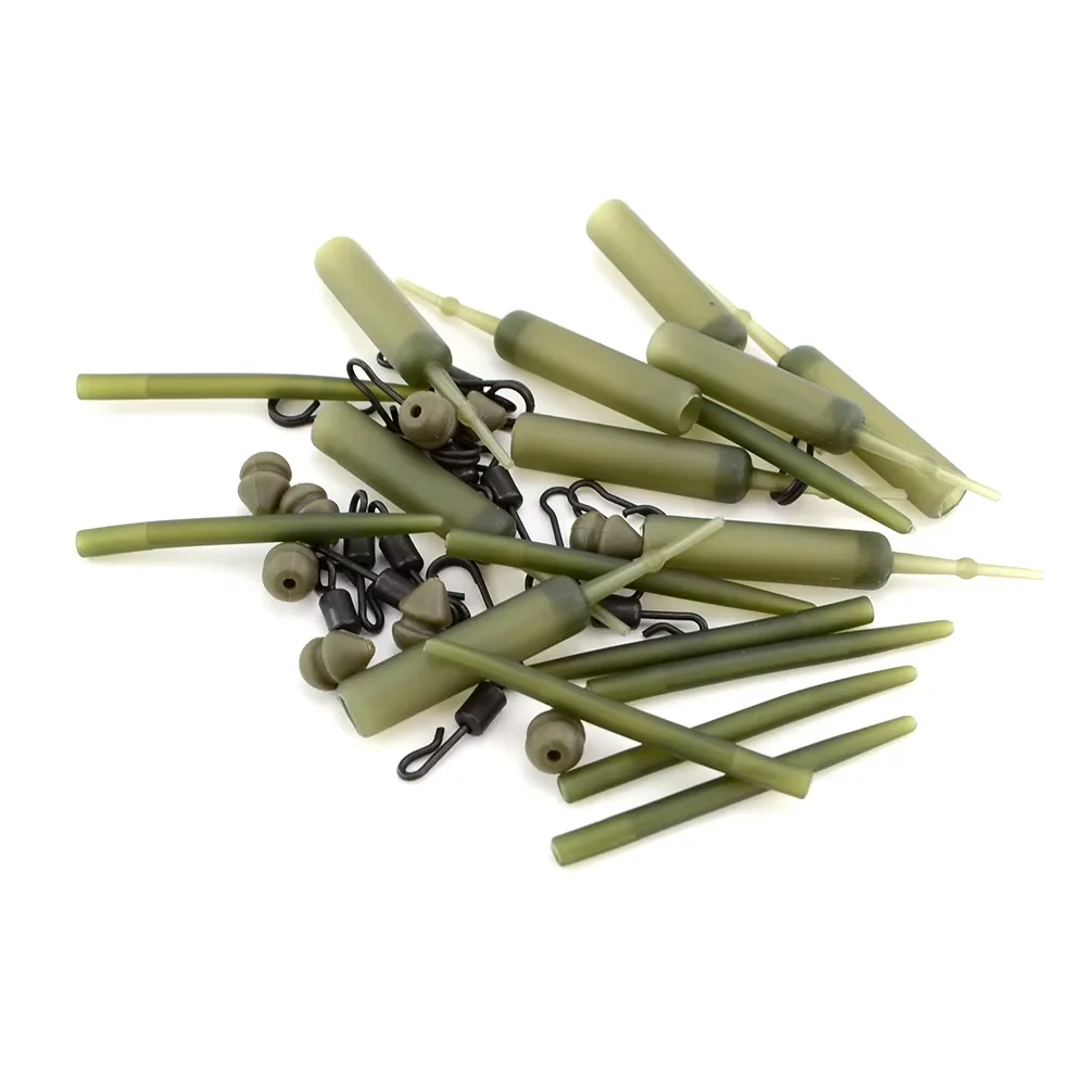 10ชุดอุปกรณ์ตกปลาคาร์พเบ็ดตกปลาแบบหมุนได้อุปกรณ์ตกปลา