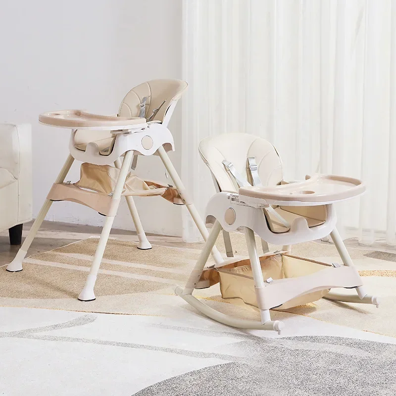 Multi nível ajustável bebê jantar cadeira, Versátil infantil cadeira de jantar, Multifuncional Baby Home Dobrável