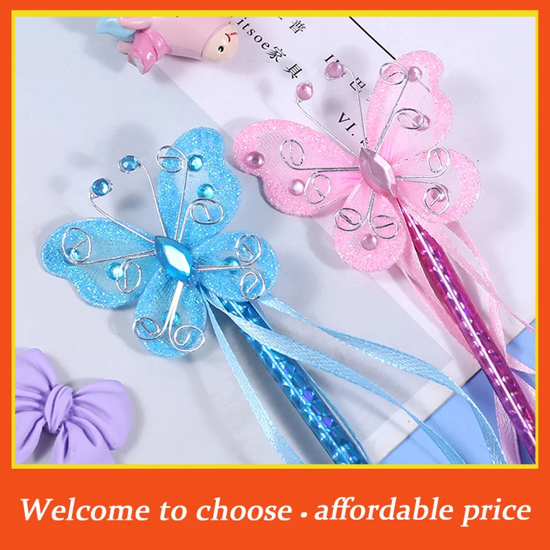 

**1PC 28cm new Cute Dreamlike Butterfly Fairy Wand Kids Magic Stick Girl Birthday Gift Toys