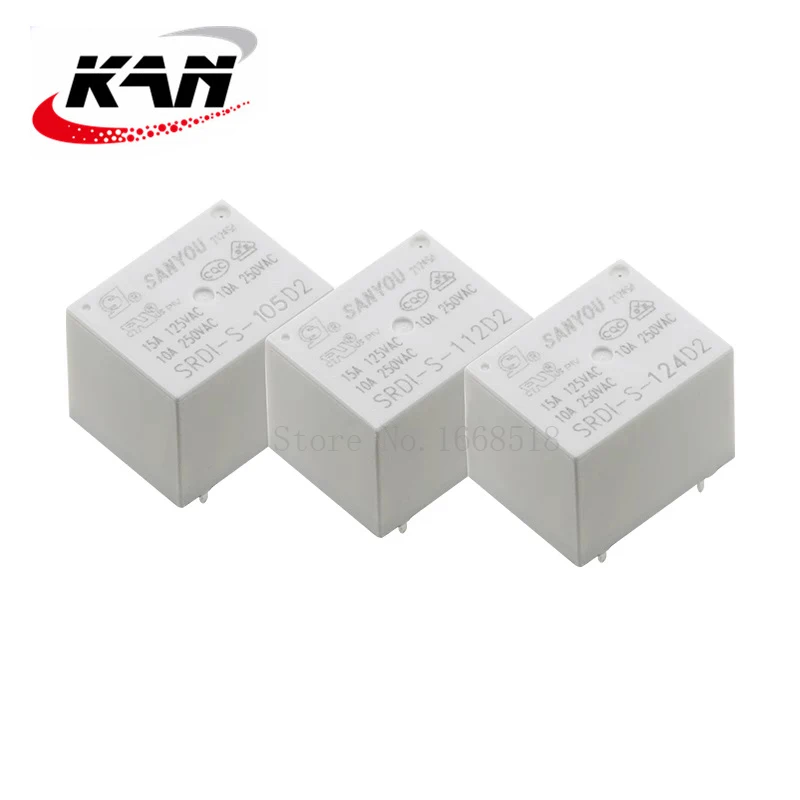 Free shipping 50pcs Power relay SRDI-S-105D2 SRDI-S-112D2 SRDI-S-124D2 5VDC 12VDC 24VDC 10A 250VAC 5PIN Original New