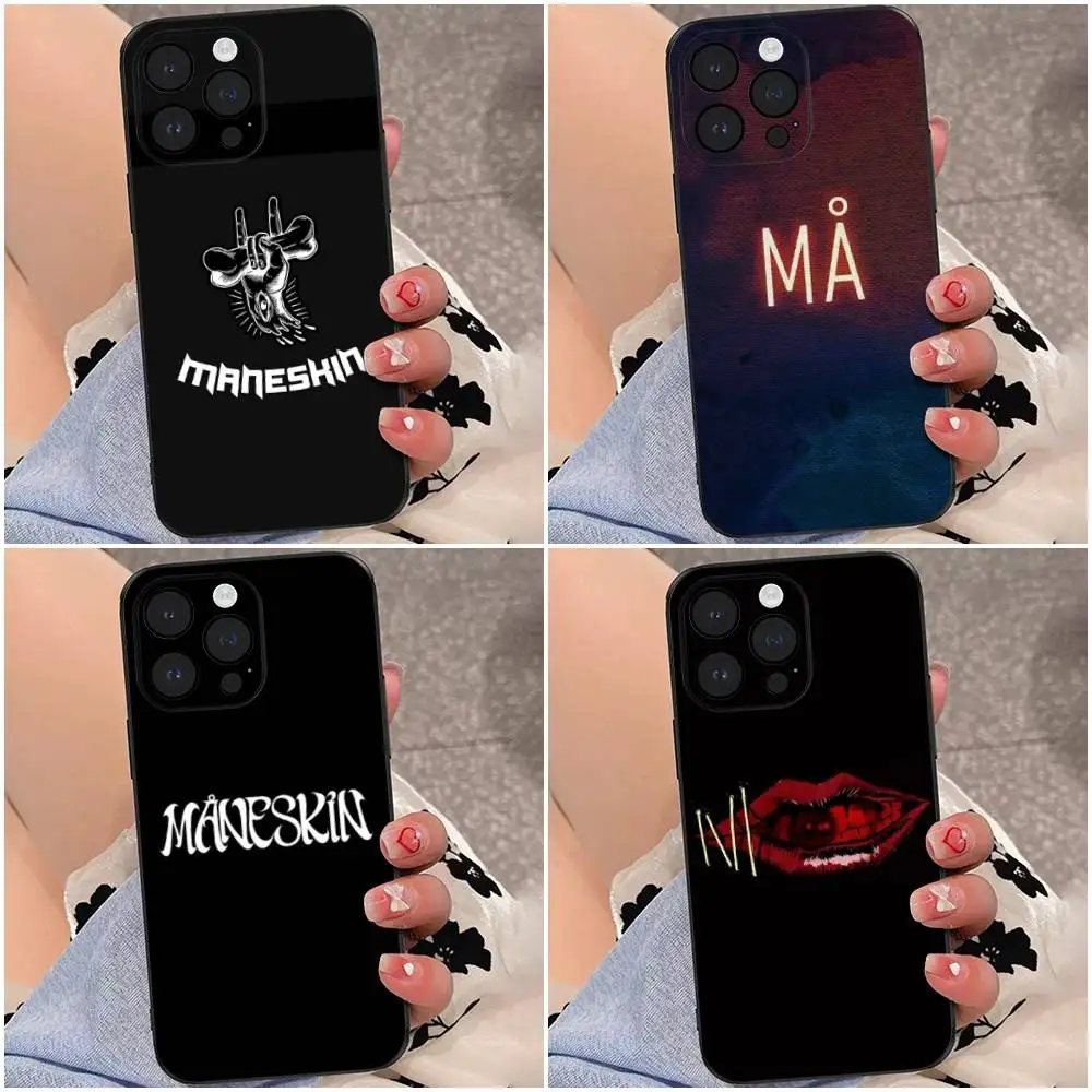 

Maneskin Damiano David Phone Case For iPhone 16e,16se4,16,15,14,13,12,Pro,Max,11,Plus,XR,XS Max Shockproof Silicone Soft Shell