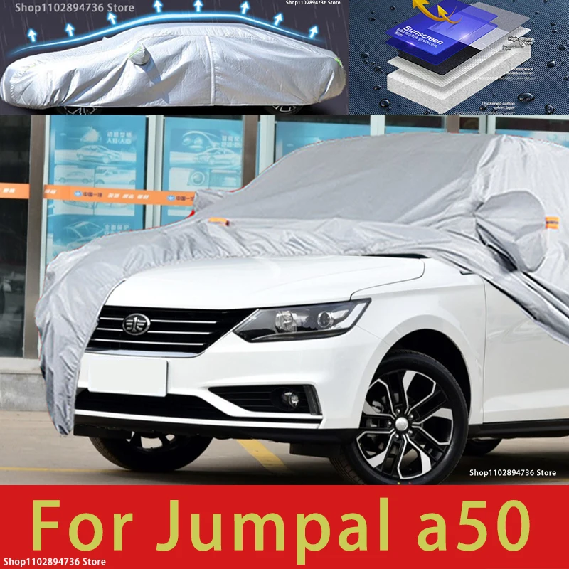 

For FAW A50 fit Outdoor Protection Full Car Covers Snow Cover Sunshade Waterproof Dustproof Exterior Car accessories