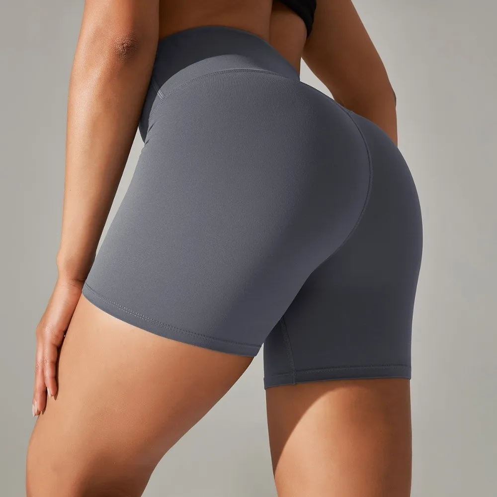 

High Elastic Yoga Shorts Quick-Dry Butt-Lifting Design Sports Shorts High Waist Sweat Absorption Running Shorts Summer Workout