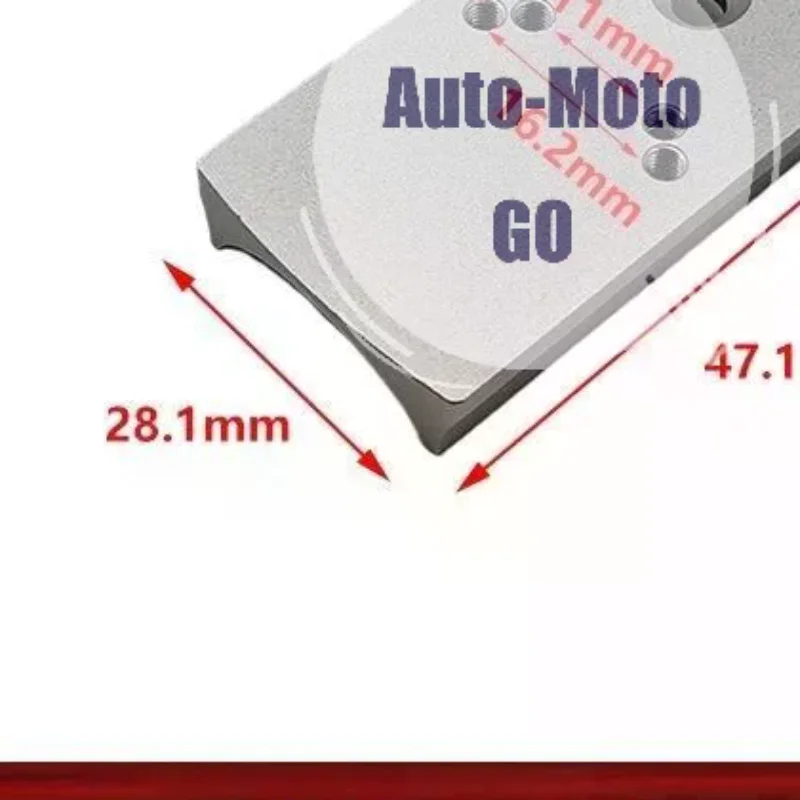 RMR Compatible 2011 Metal Mount Plate Adapter Base Wear Resistant for DIY Model Toy Modification Upgrade Parts