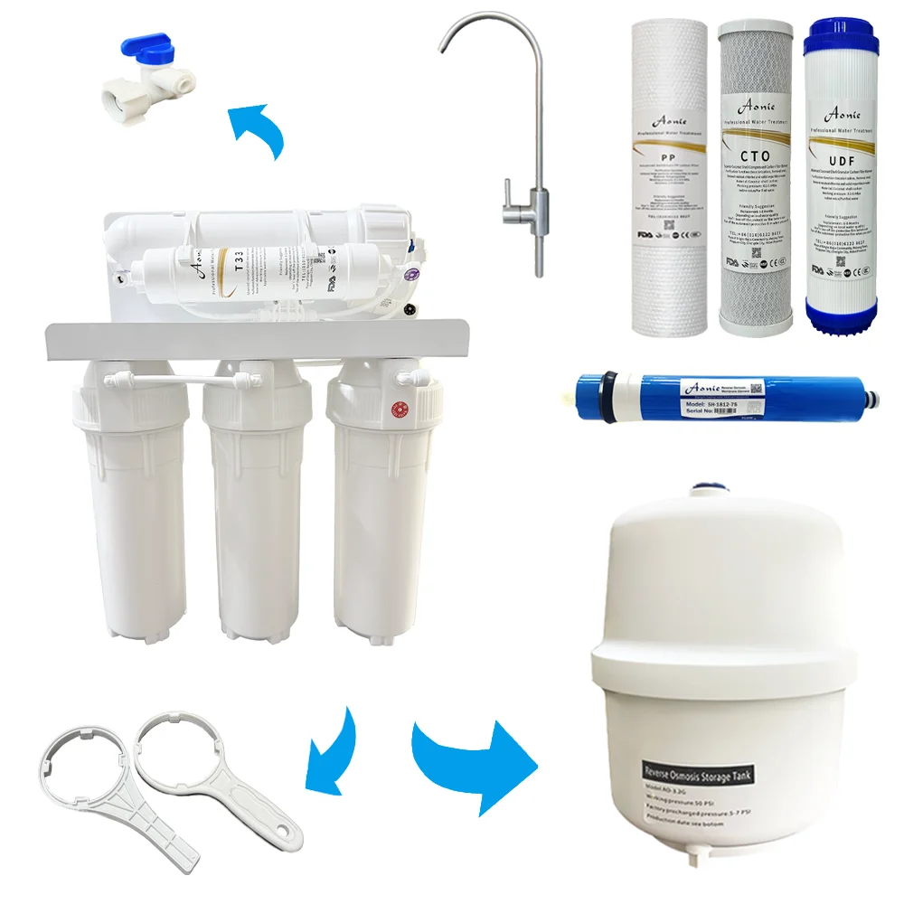 Smart Instant Hot RO Water Dispenser Desktop RV Hotel Outdoor Electric Water Filter