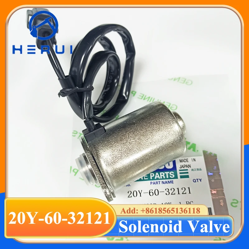 Construction Machinery Parts PC120-6 PC200-7 PC300-8 Excavator Solenoid Valve 20Y-60-32121 20Y-60-32120