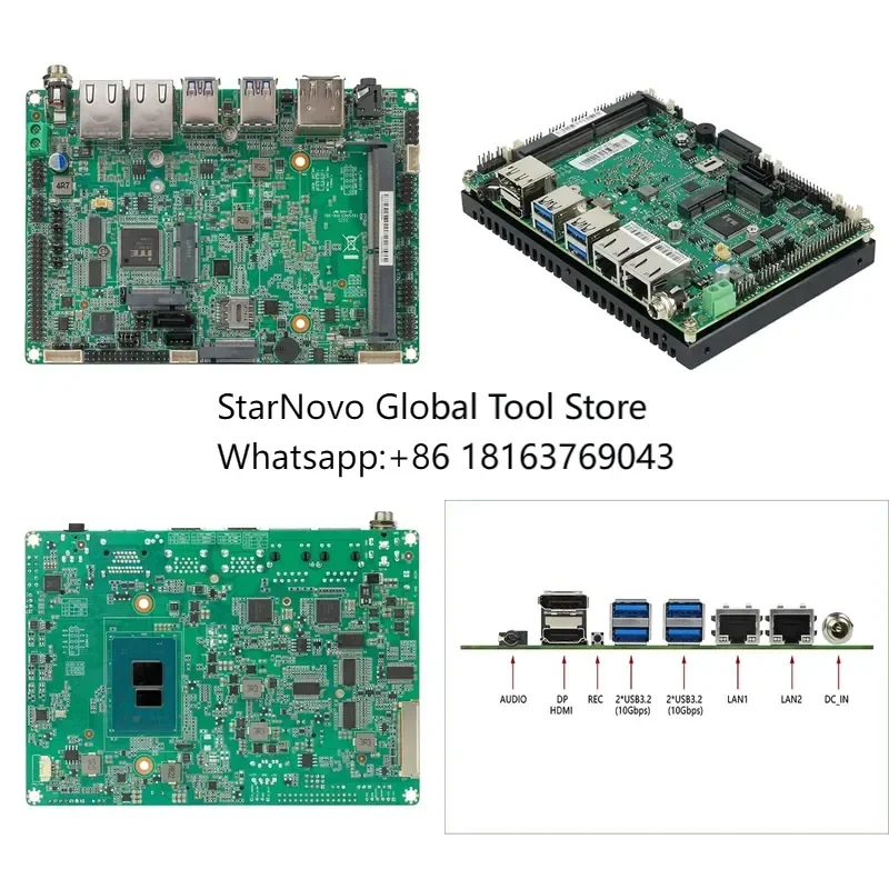 2026 Hot! Factory Direct 3.5 Inch Motherboard with CPU N100 12th Gen Alder Lake 6 COM 2 LAN 3 Display M.2 SOC Embedded