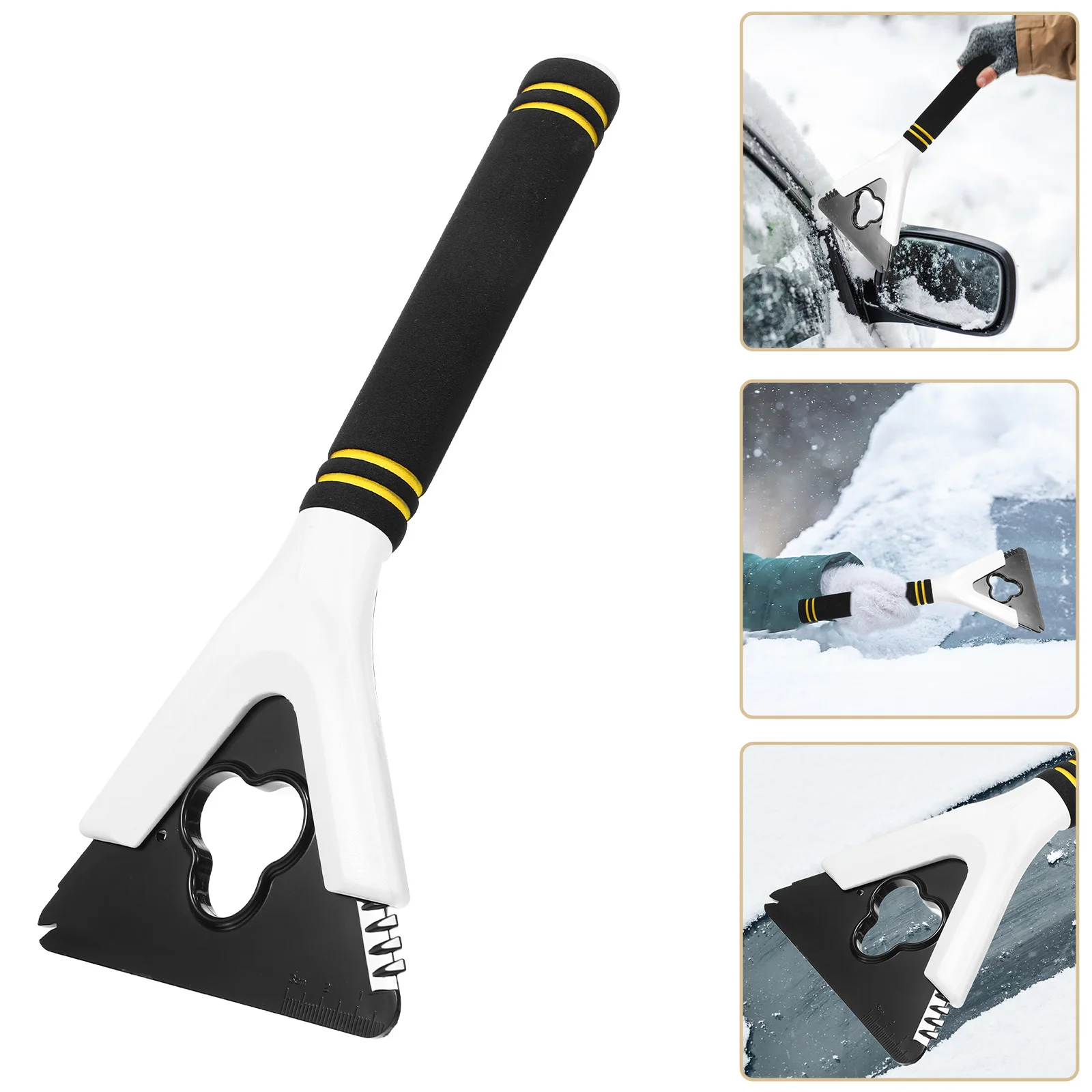 

Ergonomic Car Snow Scraper Portable Ice Frost Remover Winter Accessory Durable Windshield Window De-Icer Tool Window Scraper