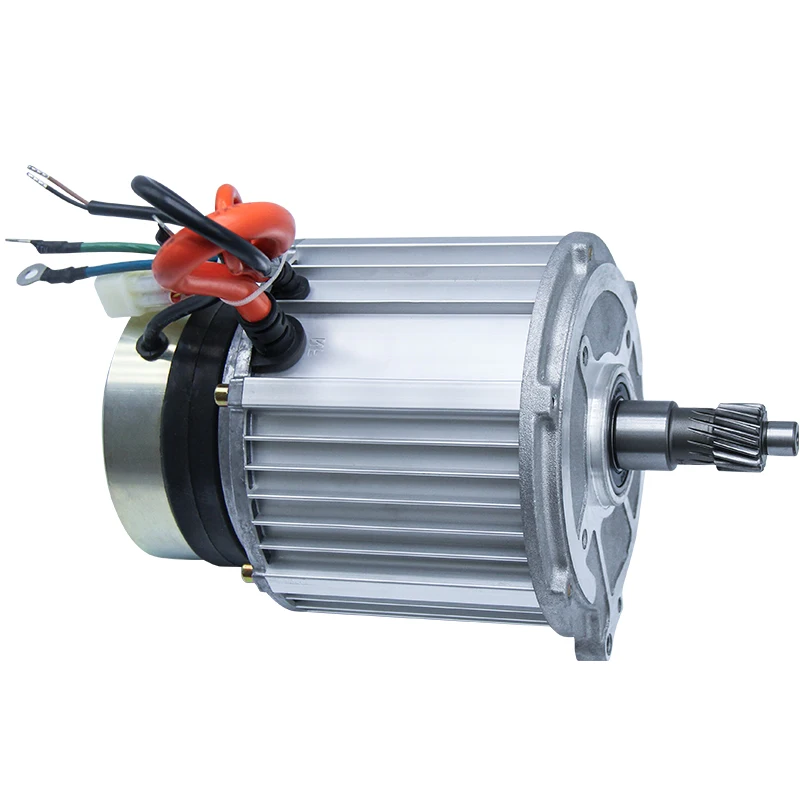 محرك تيار مستمر جديد بدون فرش مع فرامل كهرومغناطيسية 48 فولت-72V800W-5000 وات مناسب لعربات الجولف والمركبات ذات الحساسة للغاية