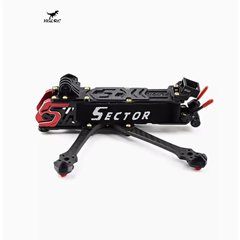 

HGLRC Sector D5 FR 5 inch Wheelbase 210mm Compatible with O3 Air Unit HD 5-inch Freestyle FPV Frame Carbon Accessories