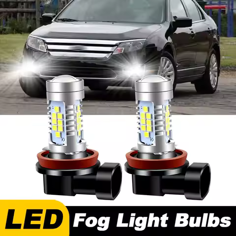 2pcs For Ford S-Max 2006 2007 2008-2021,FOCUS 2005-2020 Car LED Front Fog Light Blubs H8 H11 Lamp 6000k CANbus Accessories