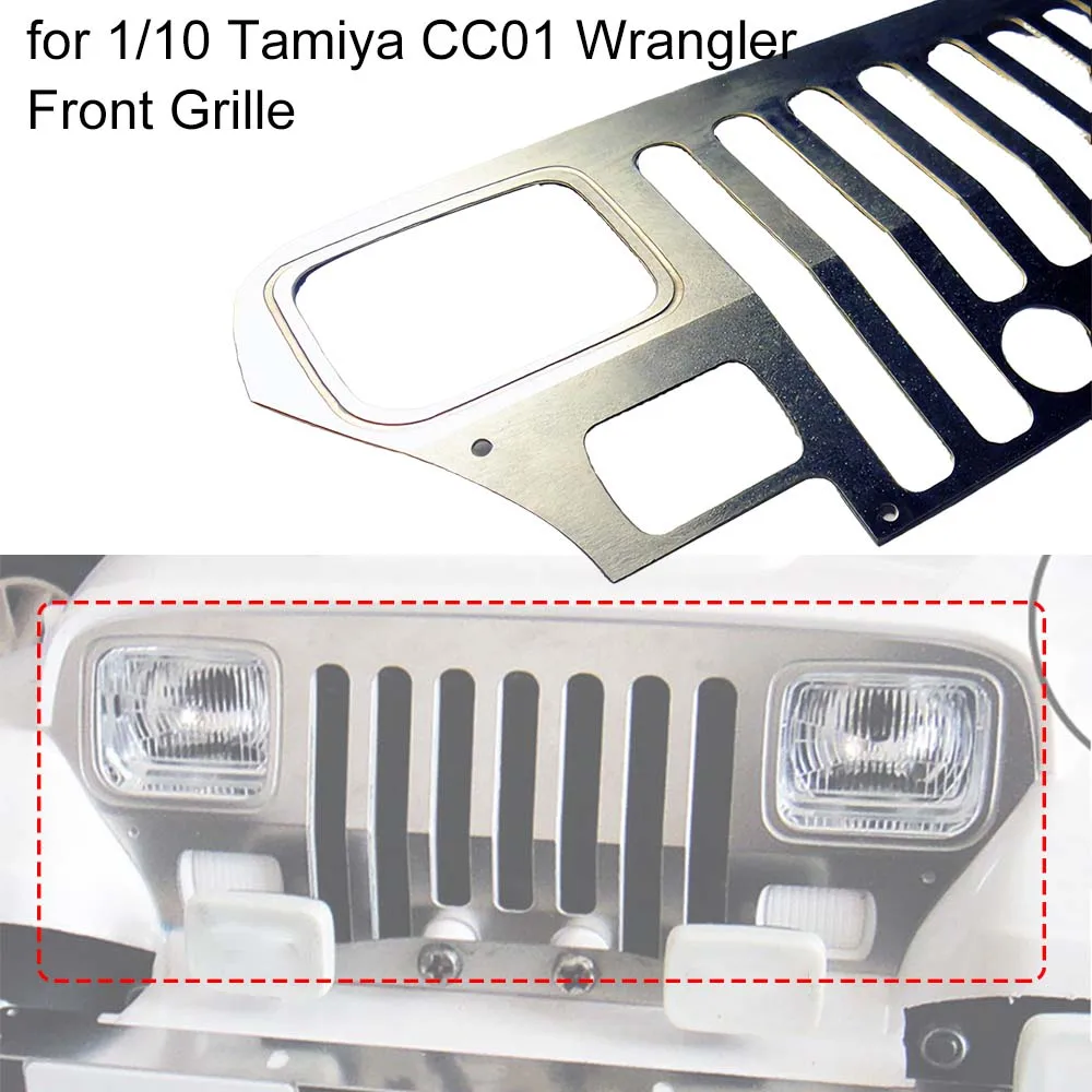 

Metal Front Grille for 1/10 Scale Tamiya CC01 Wrangler Remote Control Car DIY Part
