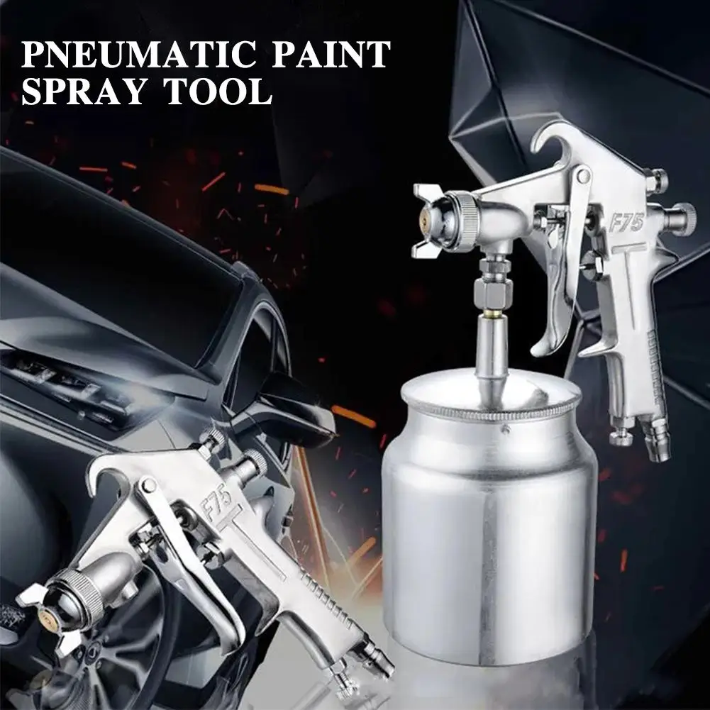 

High Quality F75 Pneumatic Airbrush 1.5mm Nozzle Automotive Painting Multifunction Gun Tool Spray G1u0