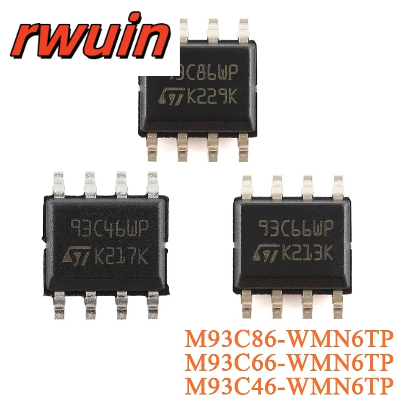 10Pcs/5Pcs M93C46 M93C86 M93C66 WMN6TP SOP-8 16Kbit 4Kbit 1Kbit MICROWIRE Serial Access EEPROM Chip