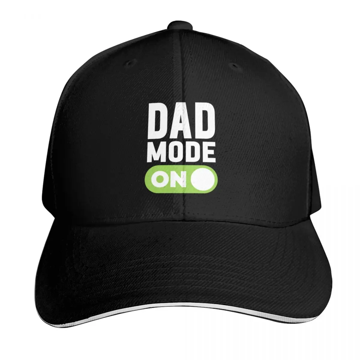Dad Mode On Baseball Cap Moisture Wicking Quick Dry Curved Brim Classic Fit Low Profile Unstructured