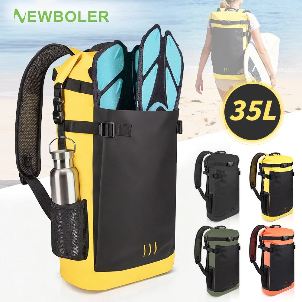 35L Swimming PVC Pack Dry Bag Backpack for Women Men Waterproof Backpack Kayak Trekking Drifting Rafting Surfing Boating Bag