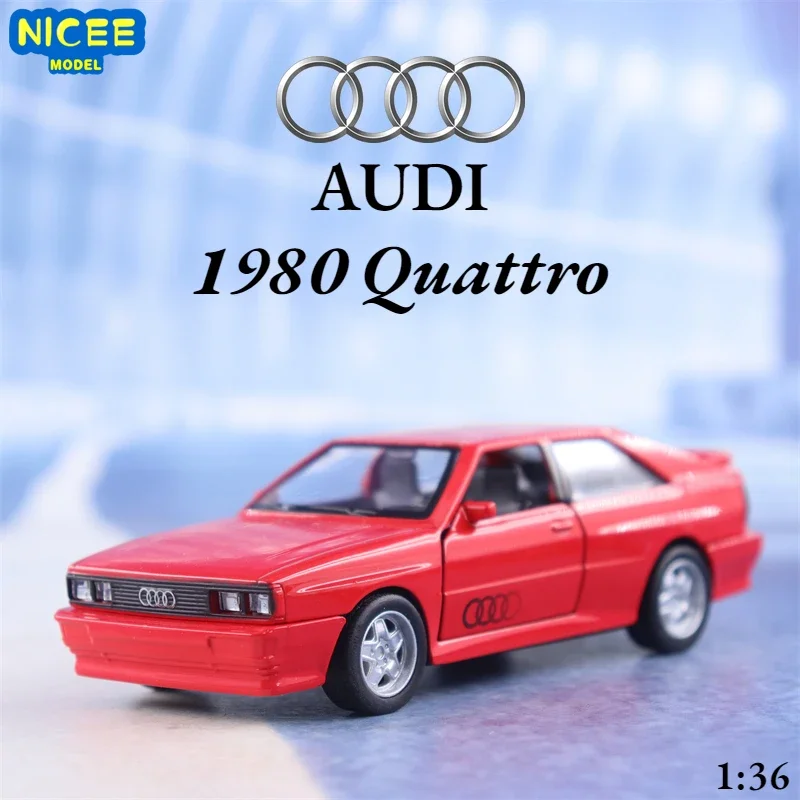 1:36 1980 Audi Quattro Vintage car simulazione modello di auto in lega diecast e veicoli giocattolo raccogliere auto giocattolo ragazzo regali di