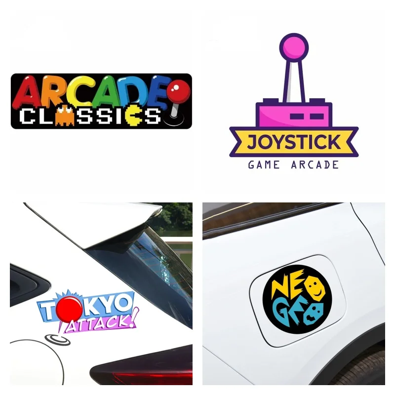 

Car Stickers for Arcade KK Cabinet Machine DIY Decal ARCADE Cartoon Laptop Vinyl Decal Car Sticker