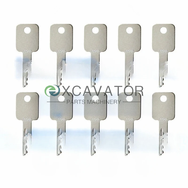 

10 шт. D250 ключ зажигания для мини-погрузчика Bobcat Case 751 753 763 773 больше 6693241