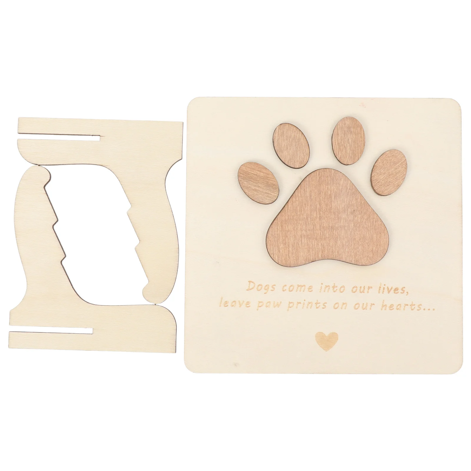 

High Quality Wooden Pet Memorial Card 12x8 Inches Personalized Tribute for Animals Thoughtful Sympathy Gift