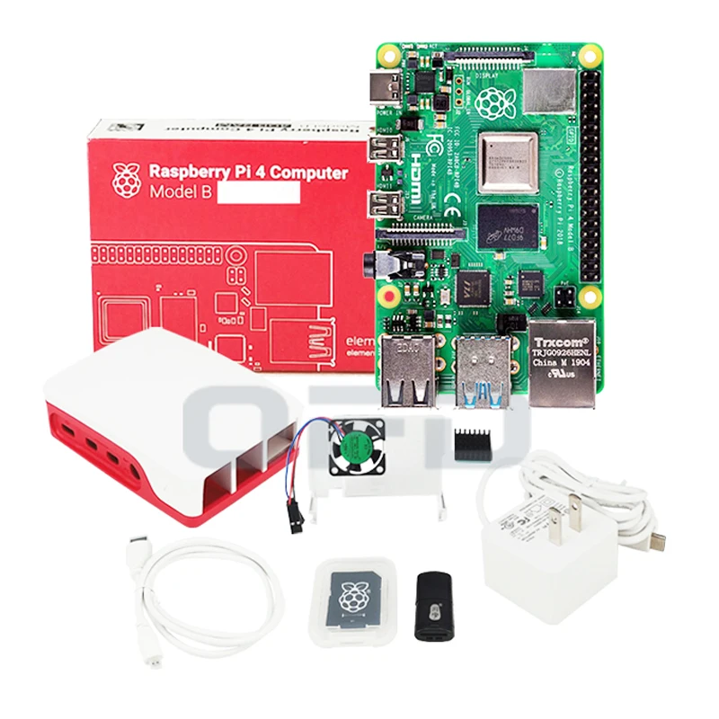 

Оригинальный Raspberry Pi 4 Model B, 1 ГБ, 2 ГБ, 4 ГБ, 8 ГБ ОЗУ, официальный базовый стартовый набор для настольного ПК, экран камеры, Raspberry Pi 4 Kit