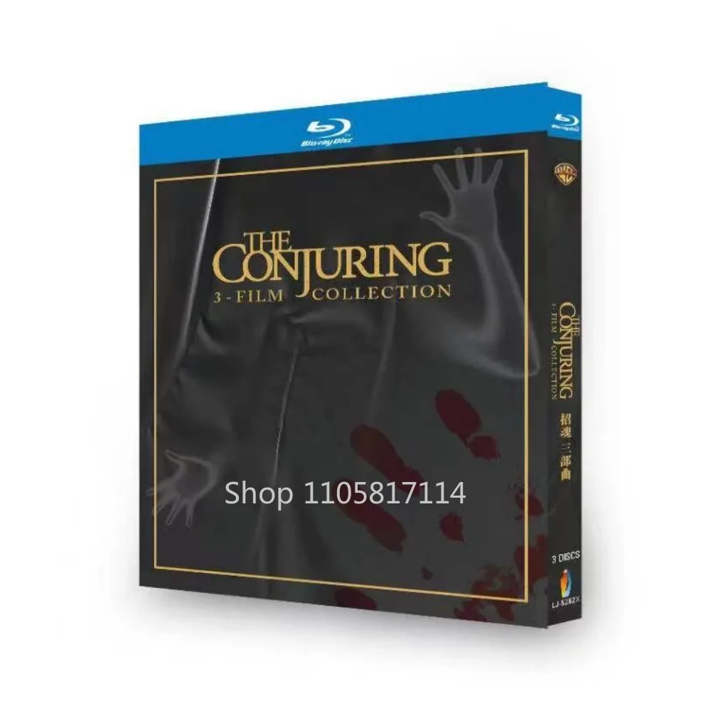 The Conjuring 1-3 Collection Horror 3-Discs All Region New Box Set Blu-ray disc YIHUI