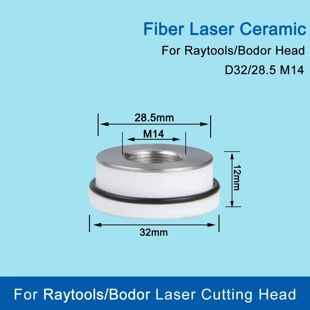 Imagem -02 - Suporte Cerâmico do Bocal para Raytools Cabeça de Corte do Laser da Fibra Oem Bt240s Bm109 Bm111 110 32 mm 28.5 mm