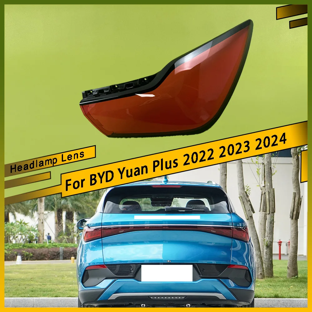

For BYD Yuan Plus 2022 2023 2024 Rear Taillight Shell Tail Lamp Cover Turn Signal Stop Light Mask Replace The Original Lampshade