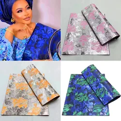 High Grade African Sego Headtie Nigeria Aso Oke Gele Multi Sego Head Tie 2pcs/Bag Women Headscarf Headties For Wedding Party