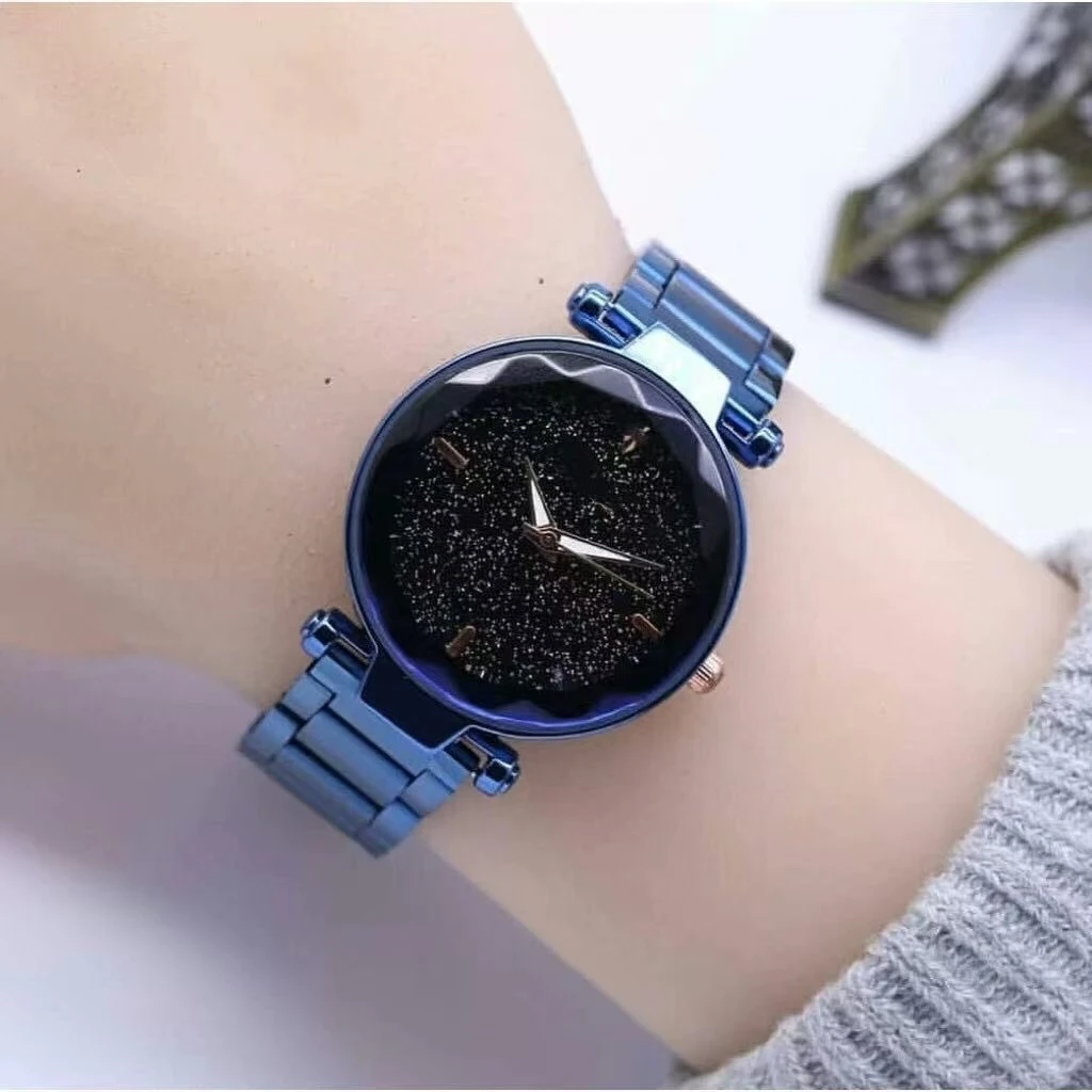 quartz watch fashion leisure set of steel belt watch rhinestone alloy wristwatch ladies watch