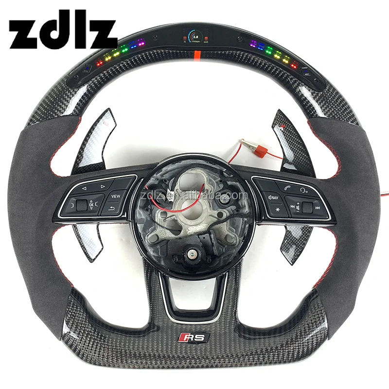 

Fit for Audis A3 A4 B9 A5 RS3 RS4 RS5 S3 S4 S5 Upgrade New TT R8 LED Carbon Fiber Steering Wheel Customized