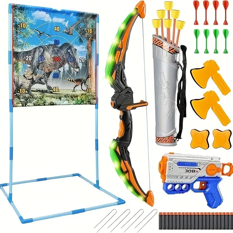 Entrepôt Local dinosaure cible tir sport produits de jeux de plein air, jouets adaptés aux enfants de plus de 3 ans, y compris di