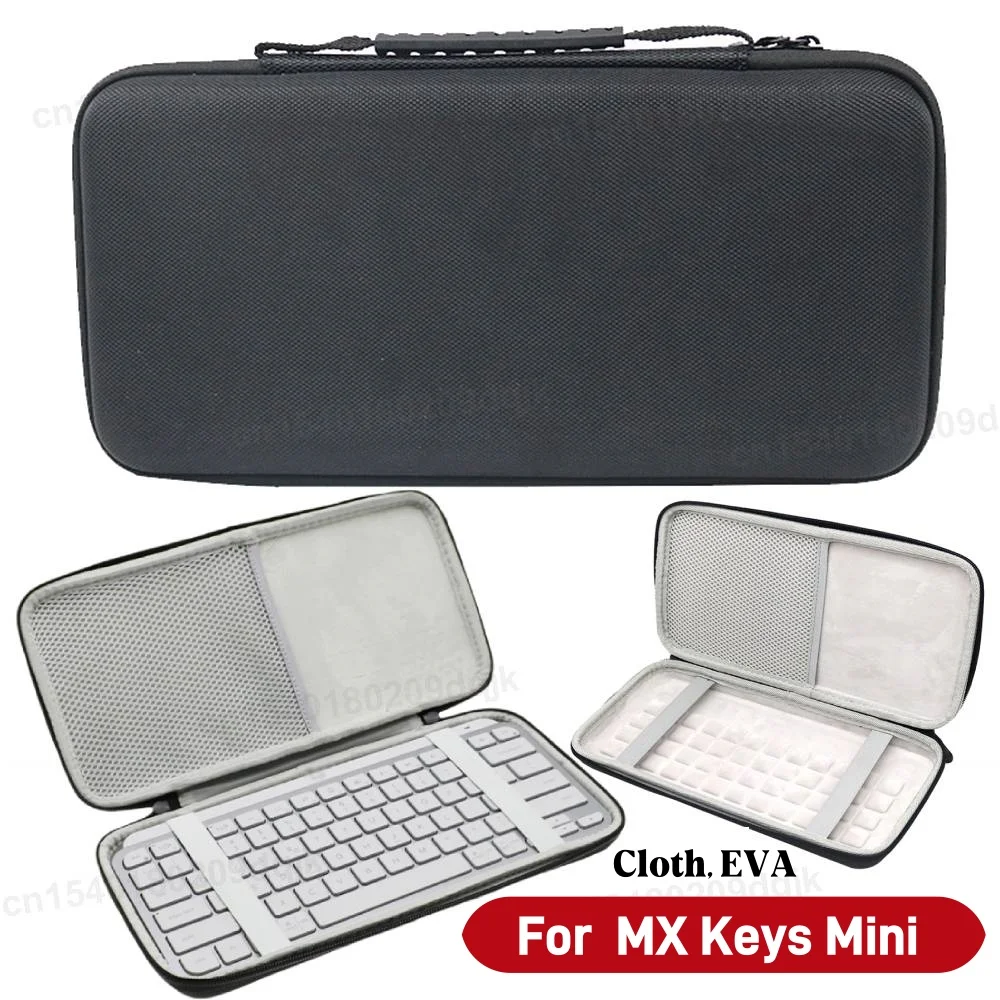 EVA Hard Case for MX Keys Mini Protective Travel Illuminated Keyboard Travel Carrying Bag Storage Case Wireless Keyboard